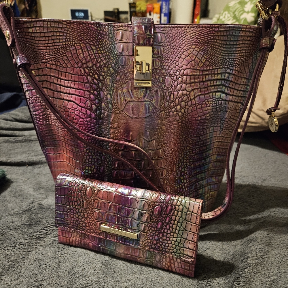 Brahmin Shira and Cordelia Wallet in Magical Mini Melbourne